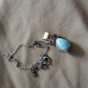 925 silver double sided necklace
